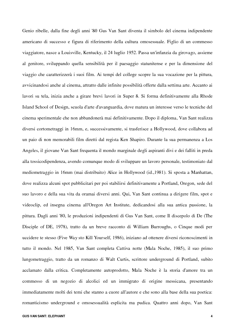 Anteprima della tesi: Gus Van Sant: Elephant, Pagina 2