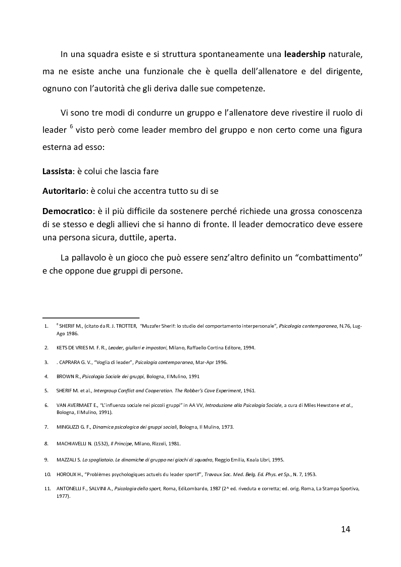 Anteprima della tesi: Ruolo delle variabili psicologiche nella prestazione sportiva di squadra. Una verifica empirica., Pagina 10