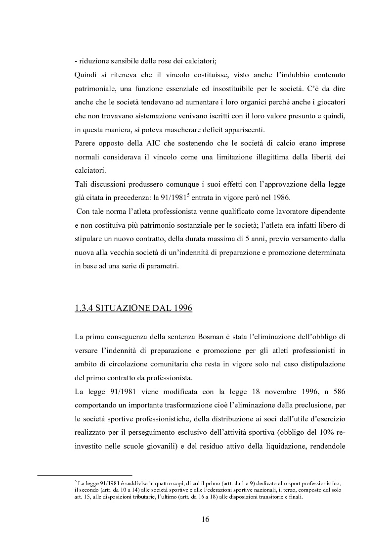 Anteprima della tesi: Profili contabili delle società calcistiche. Quale relazione tra successo sportivo e successo economico?, Pagina 10