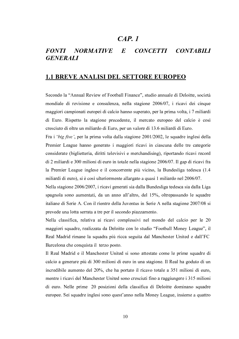 Anteprima della tesi: Profili contabili delle società calcistiche. Quale relazione tra successo sportivo e successo economico?, Pagina 4