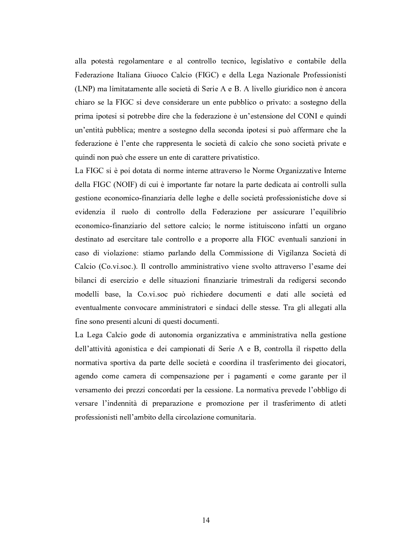 Anteprima della tesi: Profili contabili delle società calcistiche. Quale relazione tra successo sportivo e successo economico?, Pagina 8