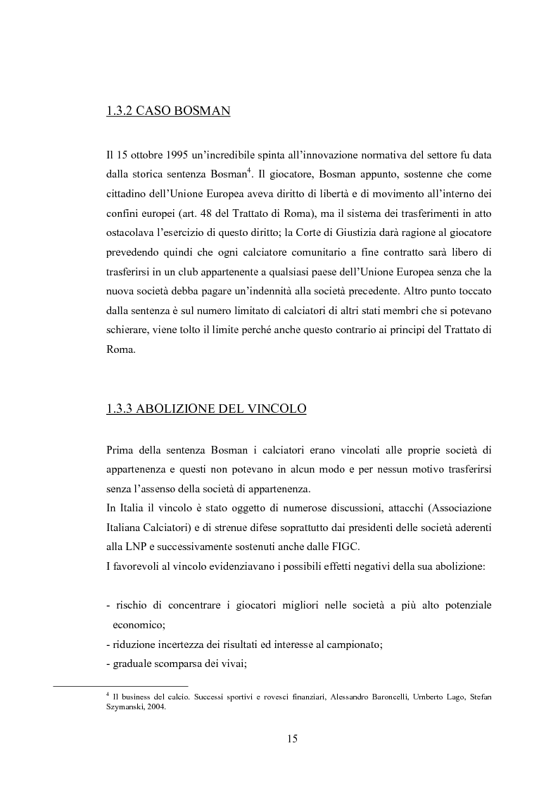 Anteprima della tesi: Profili contabili delle società calcistiche. Quale relazione tra successo sportivo e successo economico?, Pagina 9