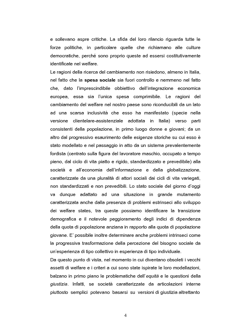 Anteprima della tesi: L’evoluzione della spesa per assistenza e previdenza in Italia, Pagina 2