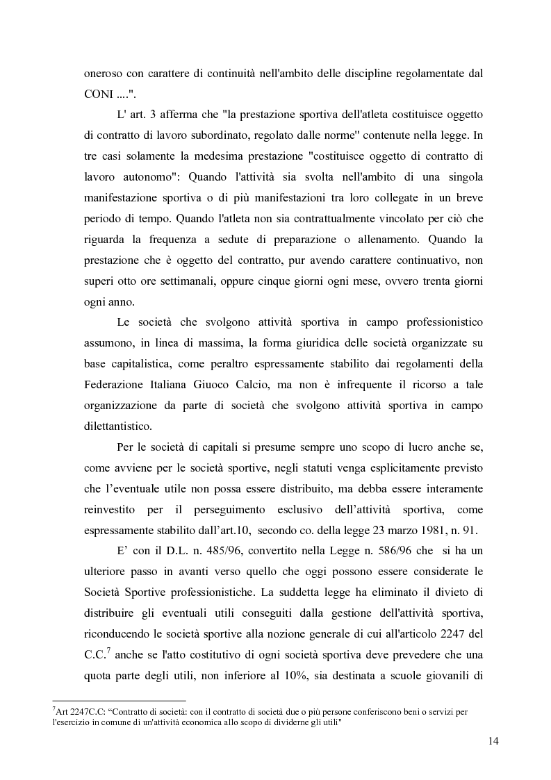 Anteprima della tesi: Il marketing nel pallone... le strategie adottate dall'U.S. Città di Palermo. Analisi e confronto con altre realtà calcistiche italiane, Pagina 14