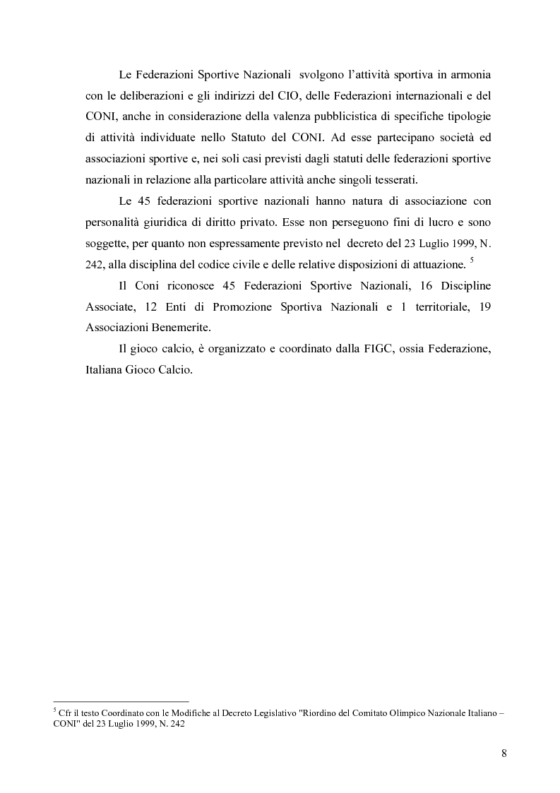 Anteprima della tesi: Il marketing nel pallone... le strategie adottate dall'U.S. Città di Palermo. Analisi e confronto con altre realtà calcistiche italiane, Pagina 8