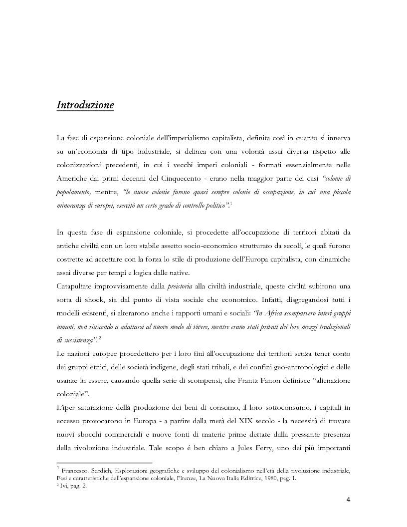 Anteprima della tesi: Colonialismo e alienazione coloniale. Una lettura critica di Frantz Fanon, Pagina 2