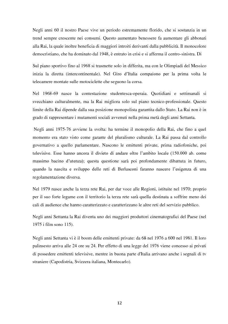 Anteprima della tesi: Sinergie e strategie di riposizionamento dei grandi player tv italiani, Pagina 9