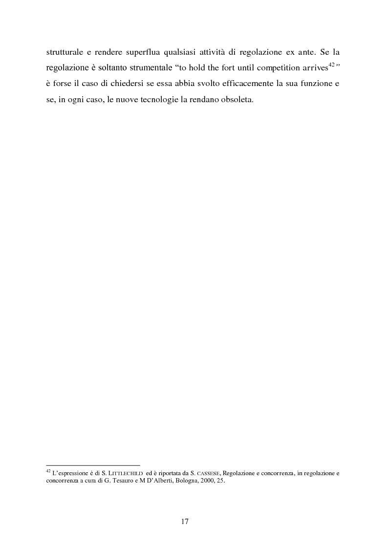 Anteprima della tesi: Innovazione e concorrenza nei mercati delle telecomunicazioni. La separazione delle reti Telecom., Pagina 14