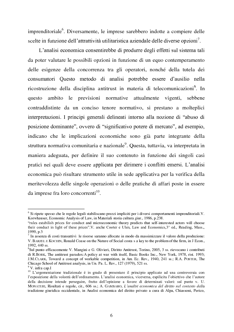 Anteprima della tesi: Innovazione e concorrenza nei mercati delle telecomunicazioni. La separazione delle reti Telecom., Pagina 3