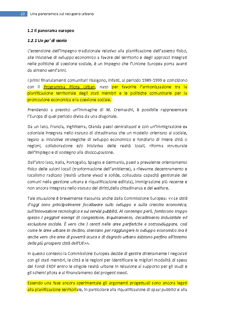 Anteprima della tesi: La trasformazione della città mediterranea. Aspetti innovativi del recupero., Pagina 12