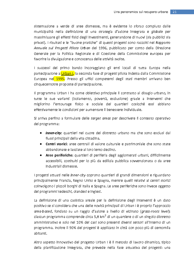 Anteprima della tesi: La trasformazione della città mediterranea. Aspetti innovativi del recupero., Pagina 13