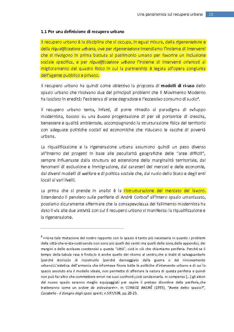 Anteprima della tesi: La trasformazione della città mediterranea. Aspetti innovativi del recupero., Pagina 7