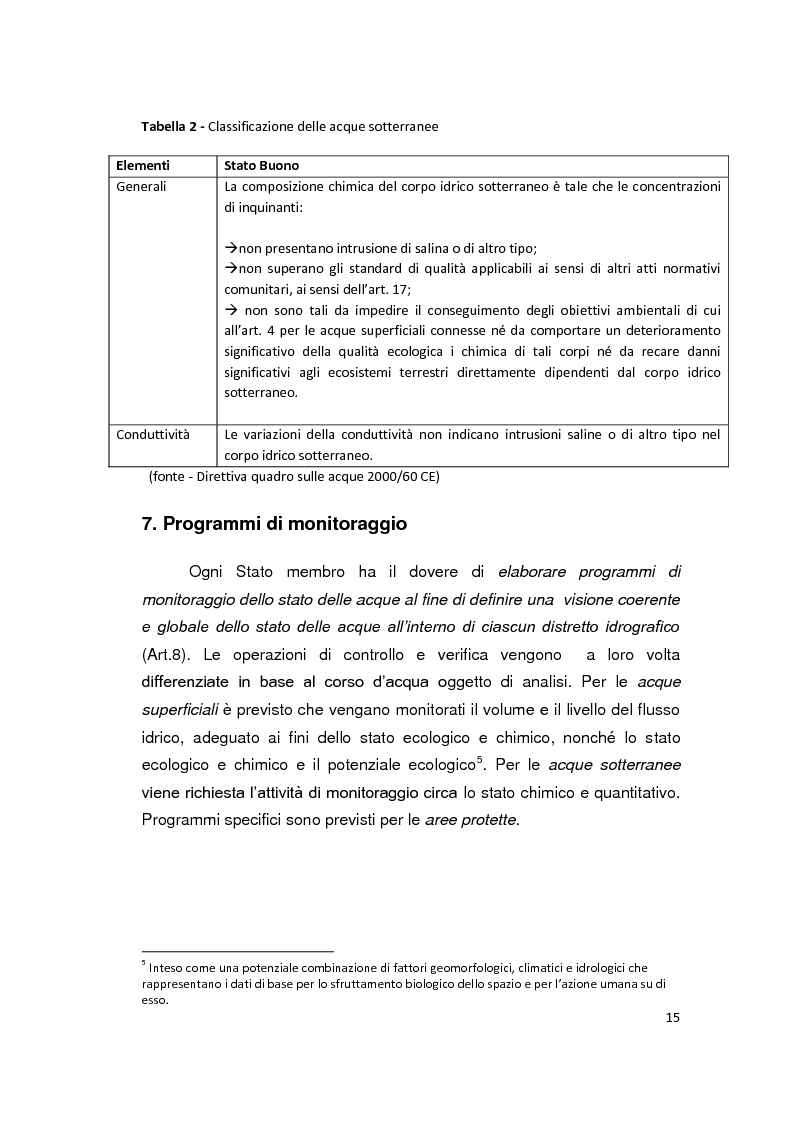 Anteprima della tesi: La Direttiva Quadro 2000/60 Ce e il Bacino scolante nella Laguna di Venezia: un approccio all'analisi costi - efficacia, Pagina 10