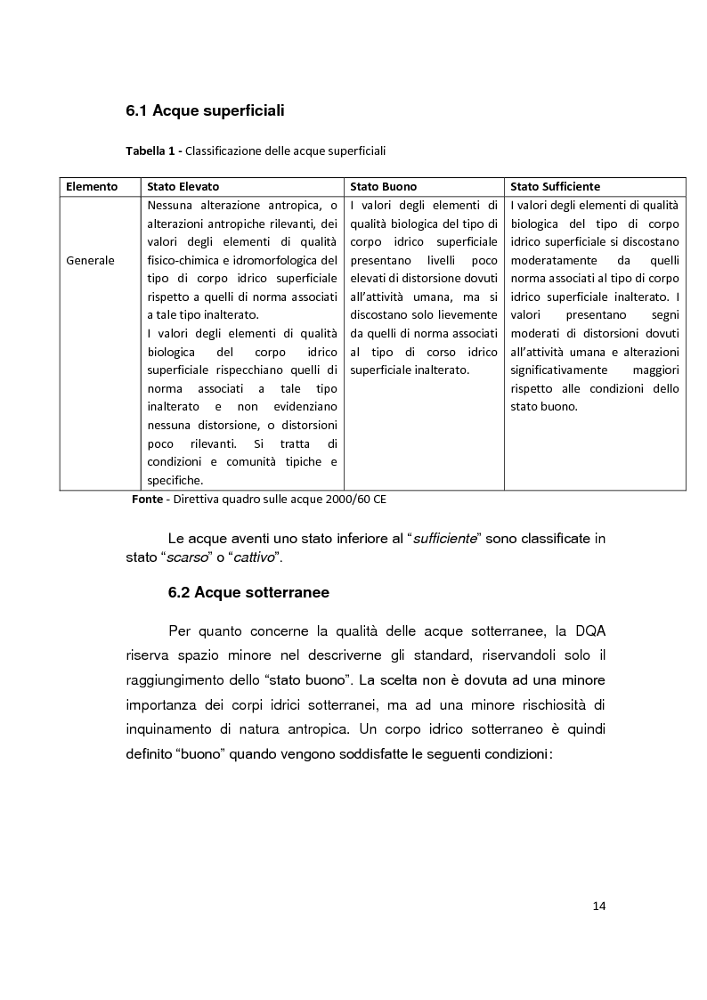 Anteprima della tesi: La Direttiva Quadro 2000/60 Ce e il Bacino scolante nella Laguna di Venezia: un approccio all'analisi costi - efficacia, Pagina 9