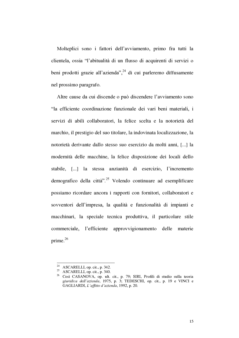 Anteprima della tesi: Circolazione dell'azienda e divieto di concorrenza nella giurisprudenza, Pagina 11