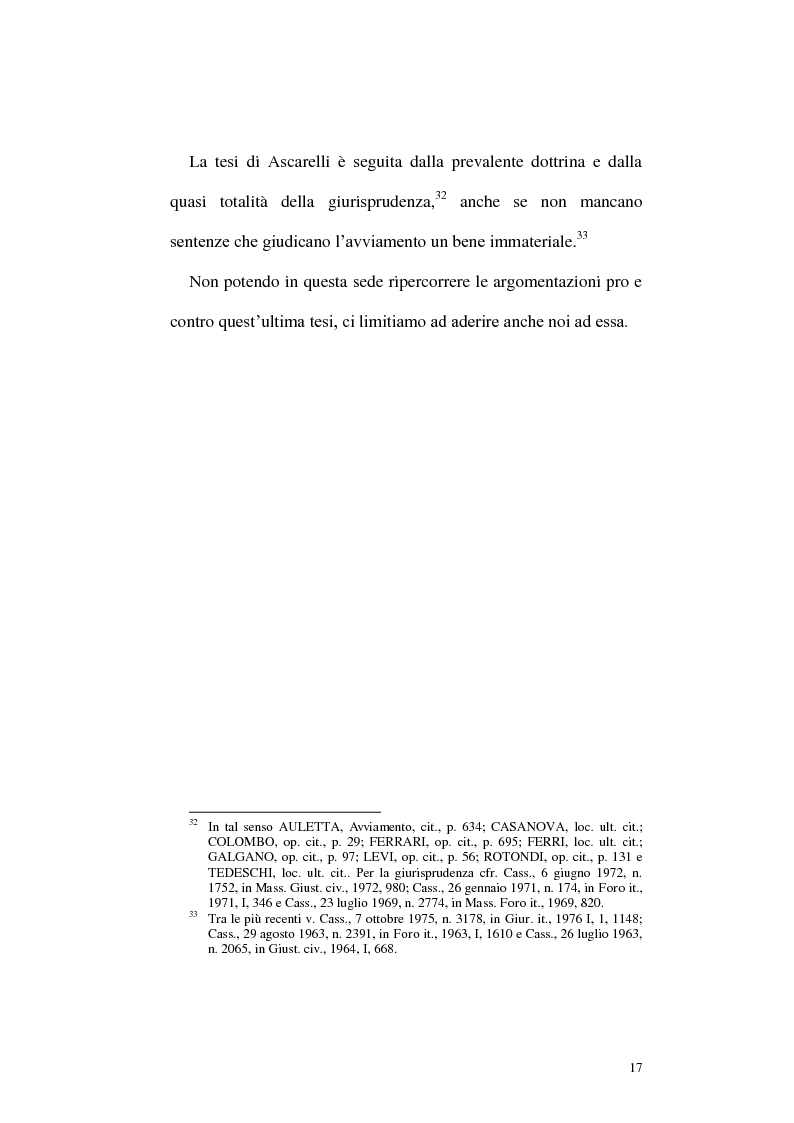 Anteprima della tesi: Circolazione dell'azienda e divieto di concorrenza nella giurisprudenza, Pagina 13