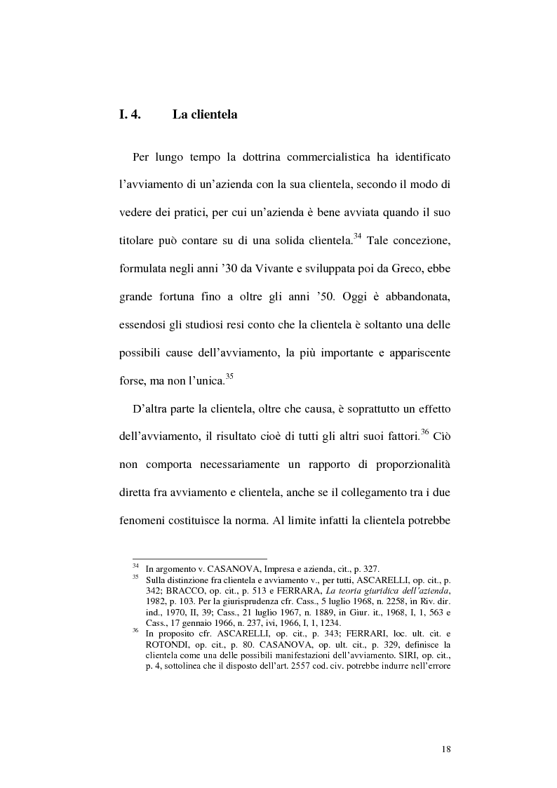 Anteprima della tesi: Circolazione dell'azienda e divieto di concorrenza nella giurisprudenza, Pagina 14