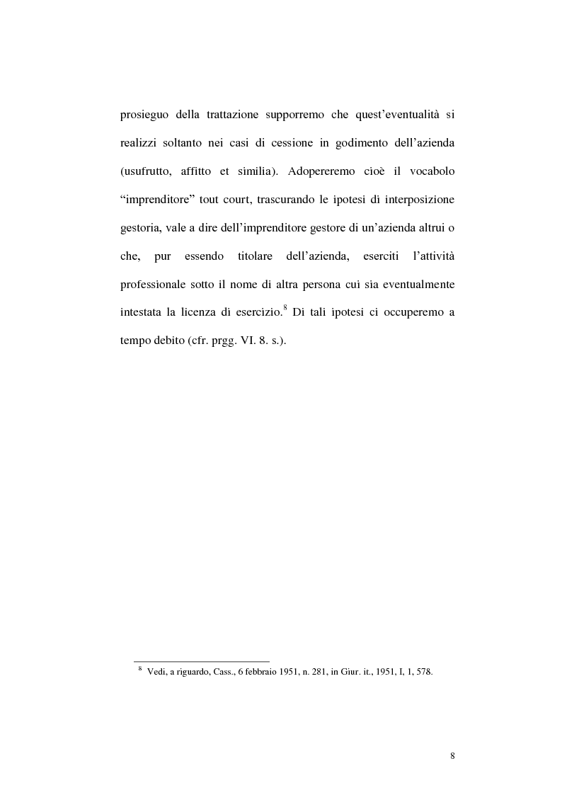 Anteprima della tesi: Circolazione dell'azienda e divieto di concorrenza nella giurisprudenza, Pagina 4