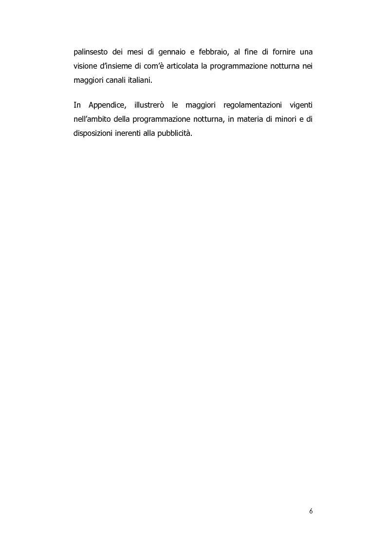 Anteprima della tesi: Rai notte. Qualità nei palinsesti notturni del servizio pubblico televisivo., Pagina 4