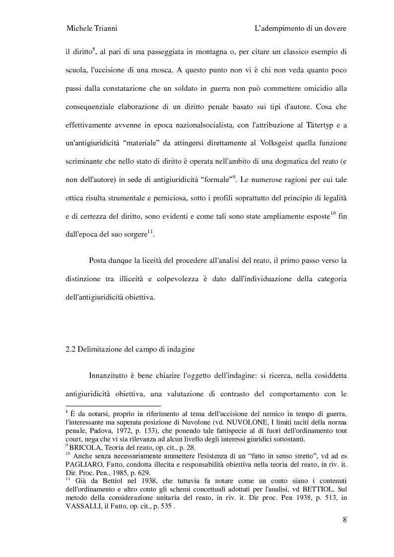 Anteprima della tesi: L'adempimento del dovere tra natura giuridica e profili internazionalistici, Pagina 5