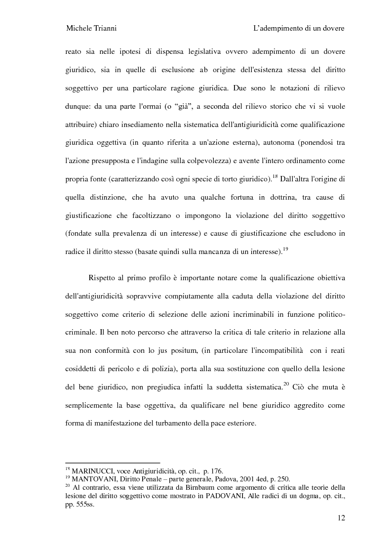 Anteprima della tesi: L'adempimento del dovere tra natura giuridica e profili internazionalistici, Pagina 9