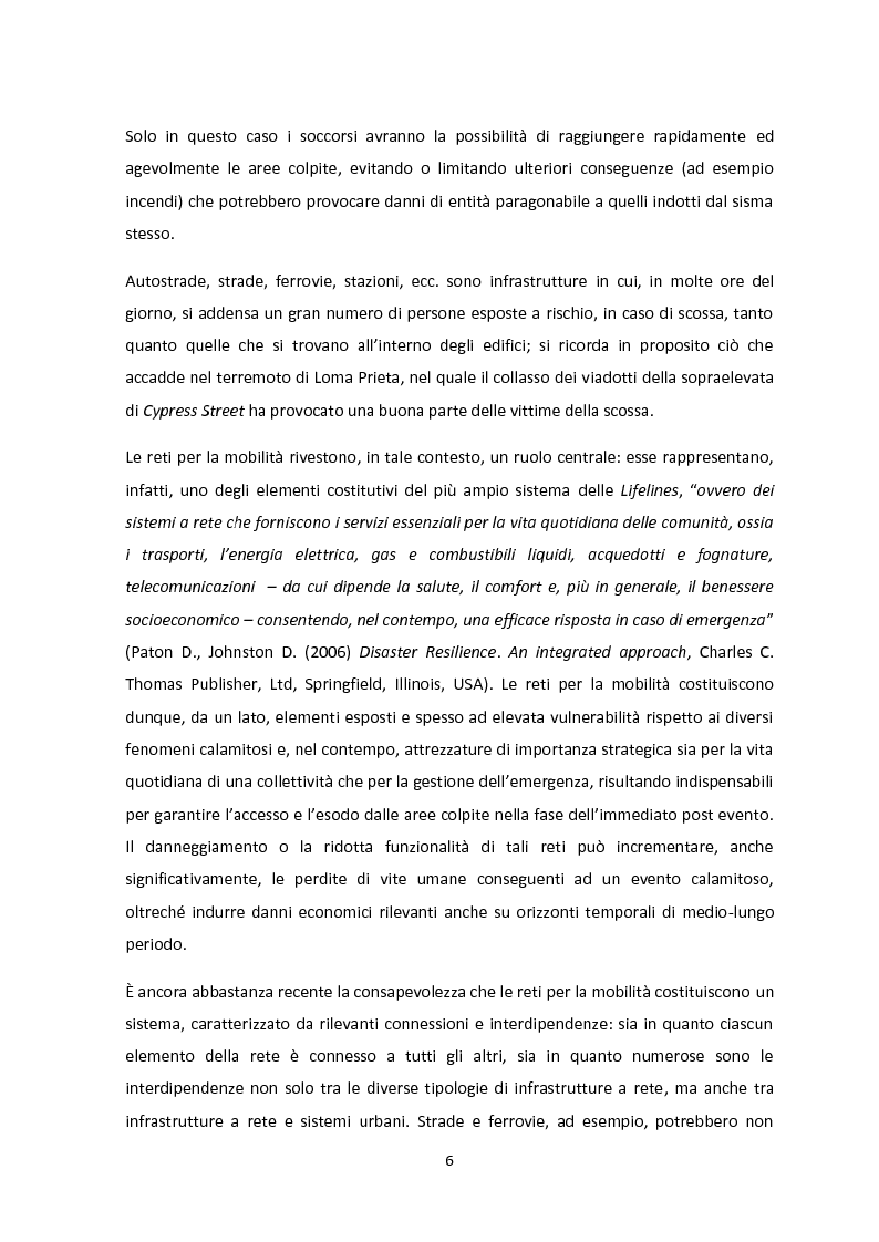 Anteprima della tesi: Analisi dei guasti applicata alla vulnerabilità sismica delle infrastrutture viarie, Pagina 2