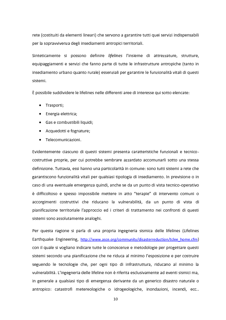 Anteprima della tesi: Analisi dei guasti applicata alla vulnerabilità sismica delle infrastrutture viarie, Pagina 6