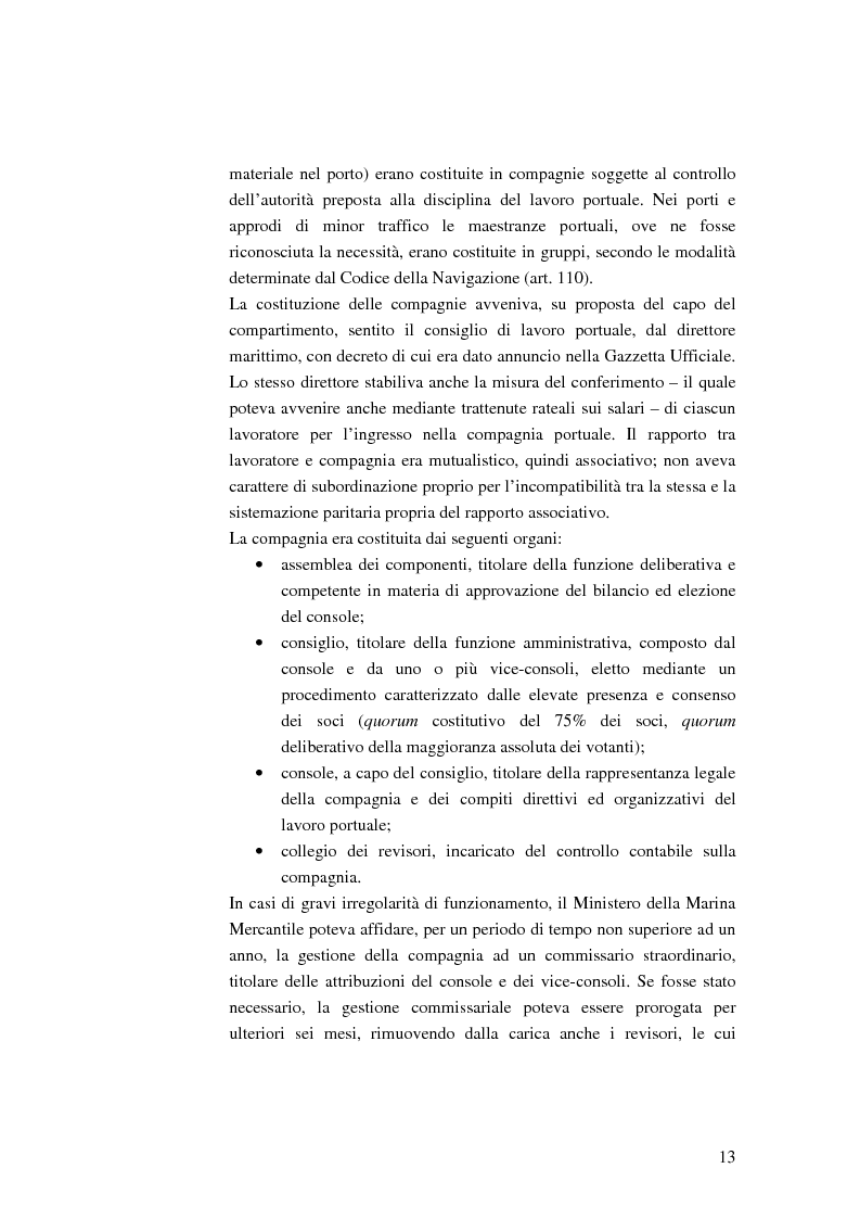 Anteprima della tesi: Il ruolo dell'impresa terminalista nell'ambito delle realtà portuali nazionali, Pagina 10
