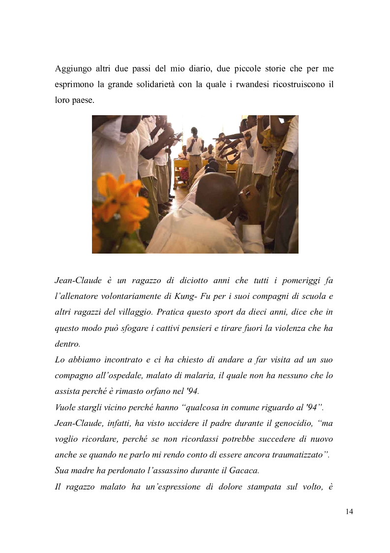 Anteprima della tesi: Voci e sguardi del Rwanda. Il genocidio tra distorsioni giornalistiche e rappresentazioni rwandesi., Pagina 12