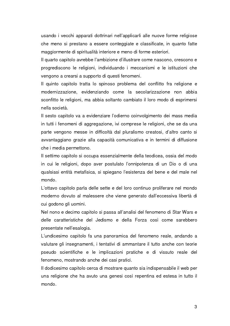 Anteprima della tesi: Jedismo. Sociologia di una religione nata al cinema., Pagina 3
