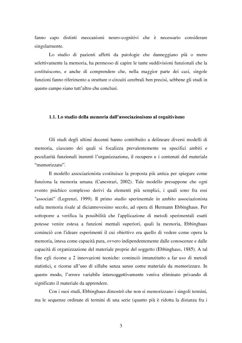 Anteprima della tesi: Memoria e deformazione dei ricordi nel disturbo post-traumatico da stress, Pagina 2