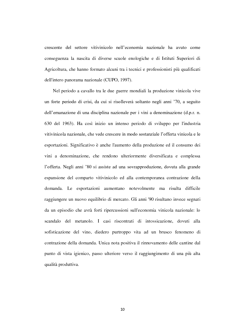 Anteprima della tesi: La filiera vitivinicola campana, Pagina 2