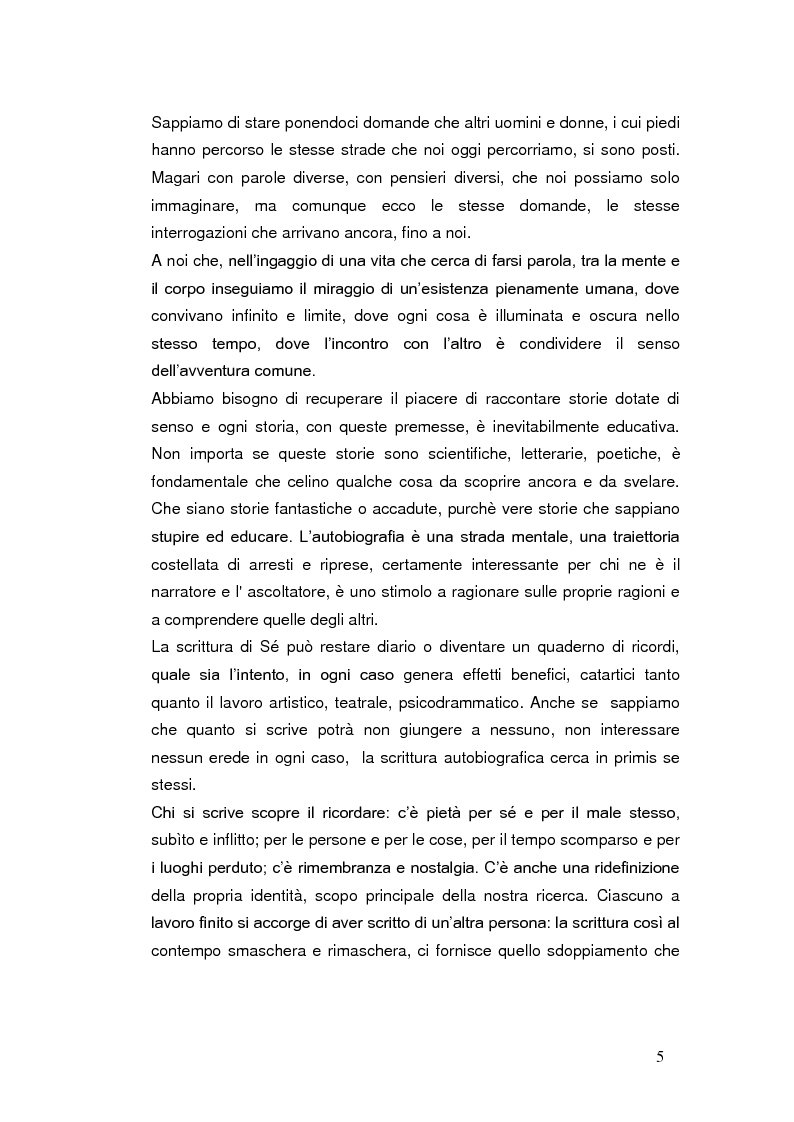 Anteprima della tesi: Autobiografia come progetto identitario, Pagina 2