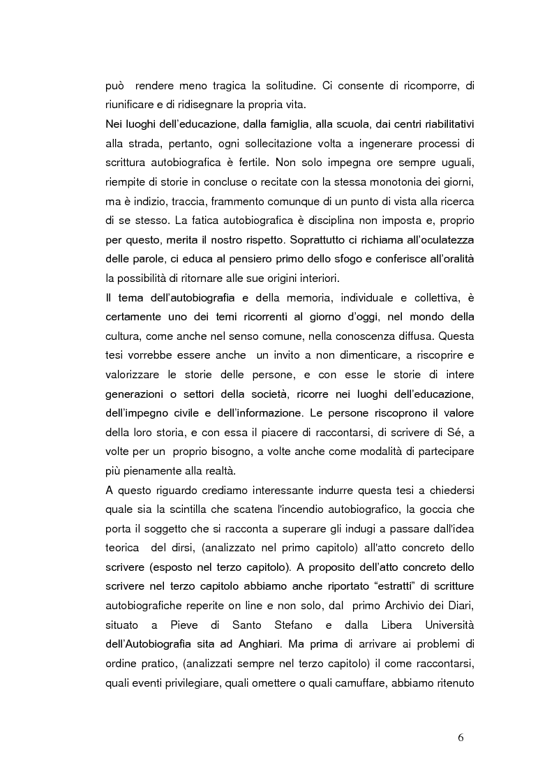 Anteprima della tesi: Autobiografia come progetto identitario, Pagina 3