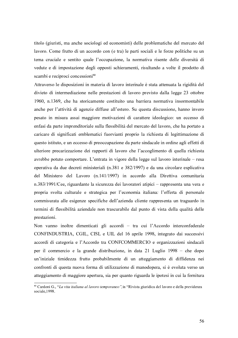 Anteprima della tesi: Quando il lavoro è ''somministrato''. Analisi etnografica presso l'Alai-Cisl di Trento. , Pagina 10