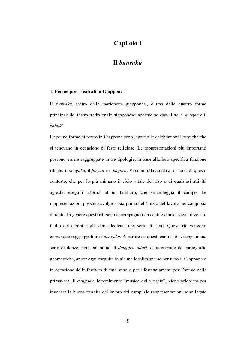Anteprima della tesi: Il Bunraku nel cinema giapponese: Dolls di Kitano, Pagina 3