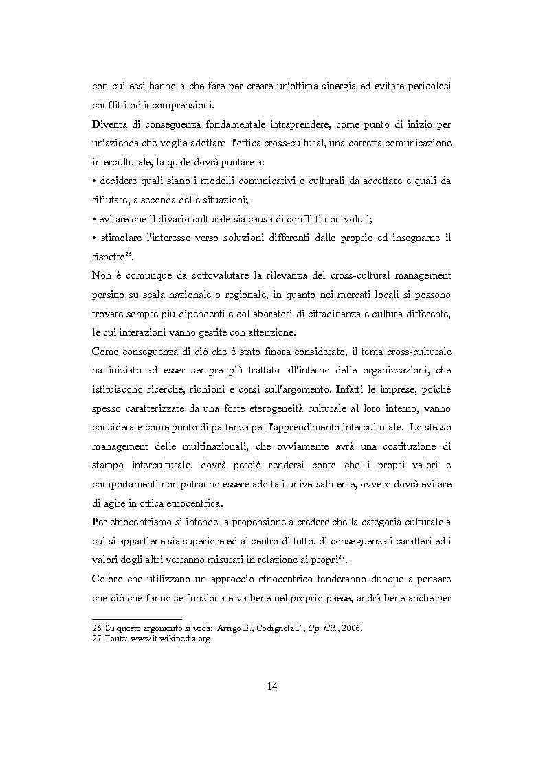 Anteprima della tesi: Culture nazionali e gestione d'impresa: il cross-cultural management, Pagina 10