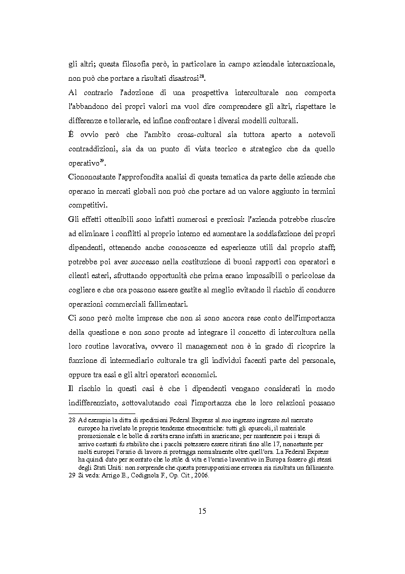 Anteprima della tesi: Culture nazionali e gestione d'impresa: il cross-cultural management, Pagina 11