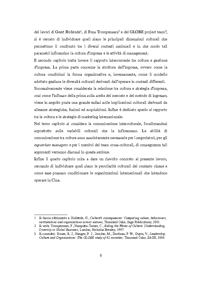 Anteprima della tesi: Culture nazionali e gestione d'impresa: il cross-cultural management, Pagina 2