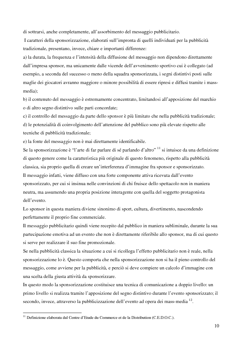 Anteprima della tesi: Strategie di sponsoring in ambito sportivo: il caso del rugby, Pagina 6