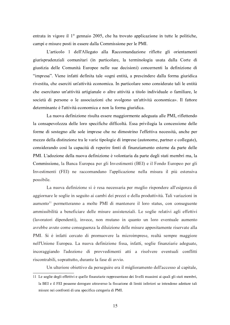 Anteprima della tesi: I finanziamenti bancari alle medie imprese, Pagina 5