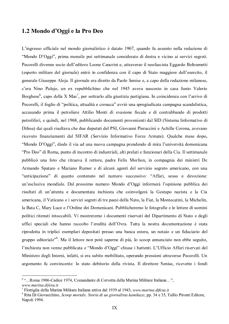 Anteprima della tesi: L'Op e Mino Pecorelli: un giornalismo tra investigazione e mistero, Pagina 6