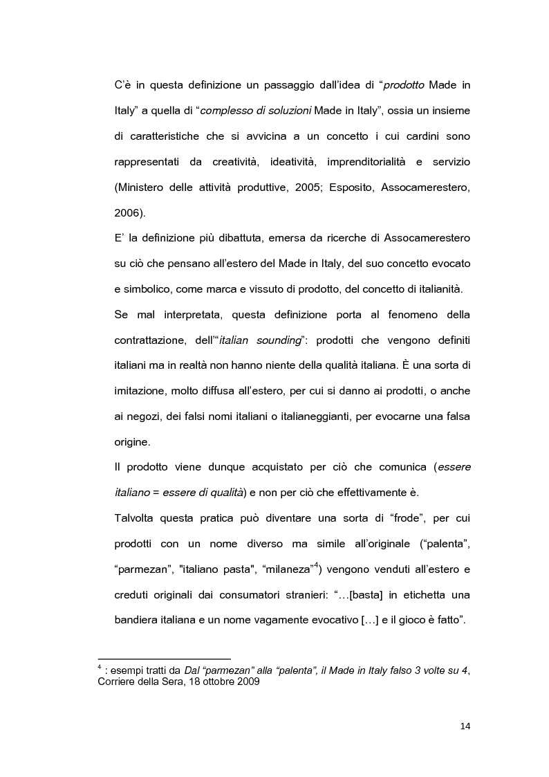 Anteprima della tesi: Il brand 'Made in Italy', Pagina 11