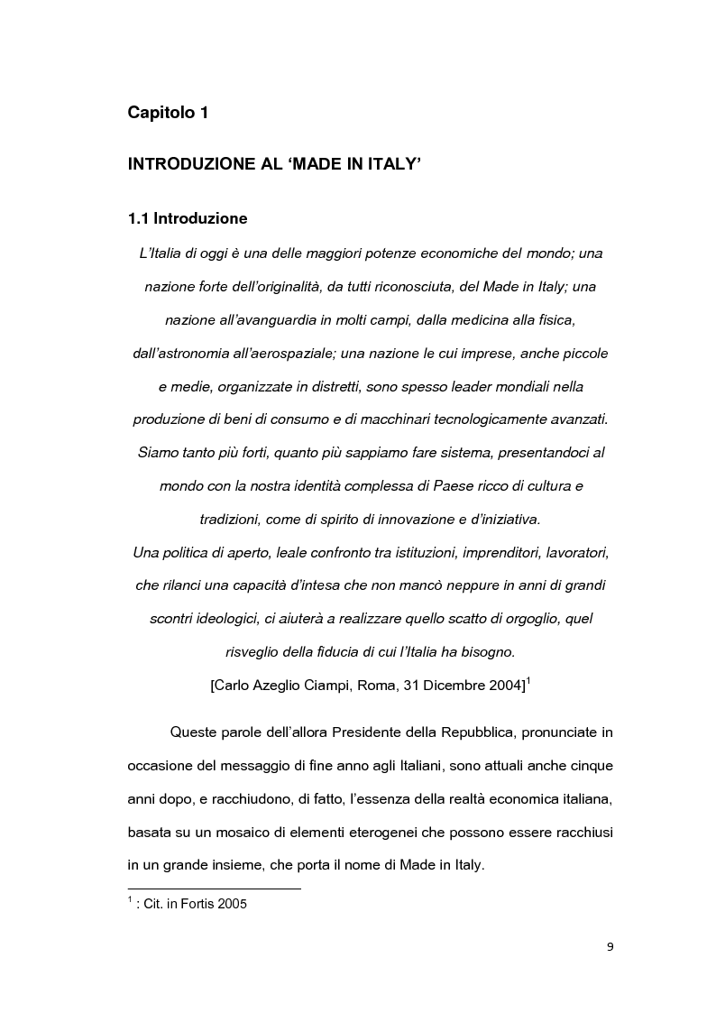 Anteprima della tesi: Il brand 'Made in Italy', Pagina 6