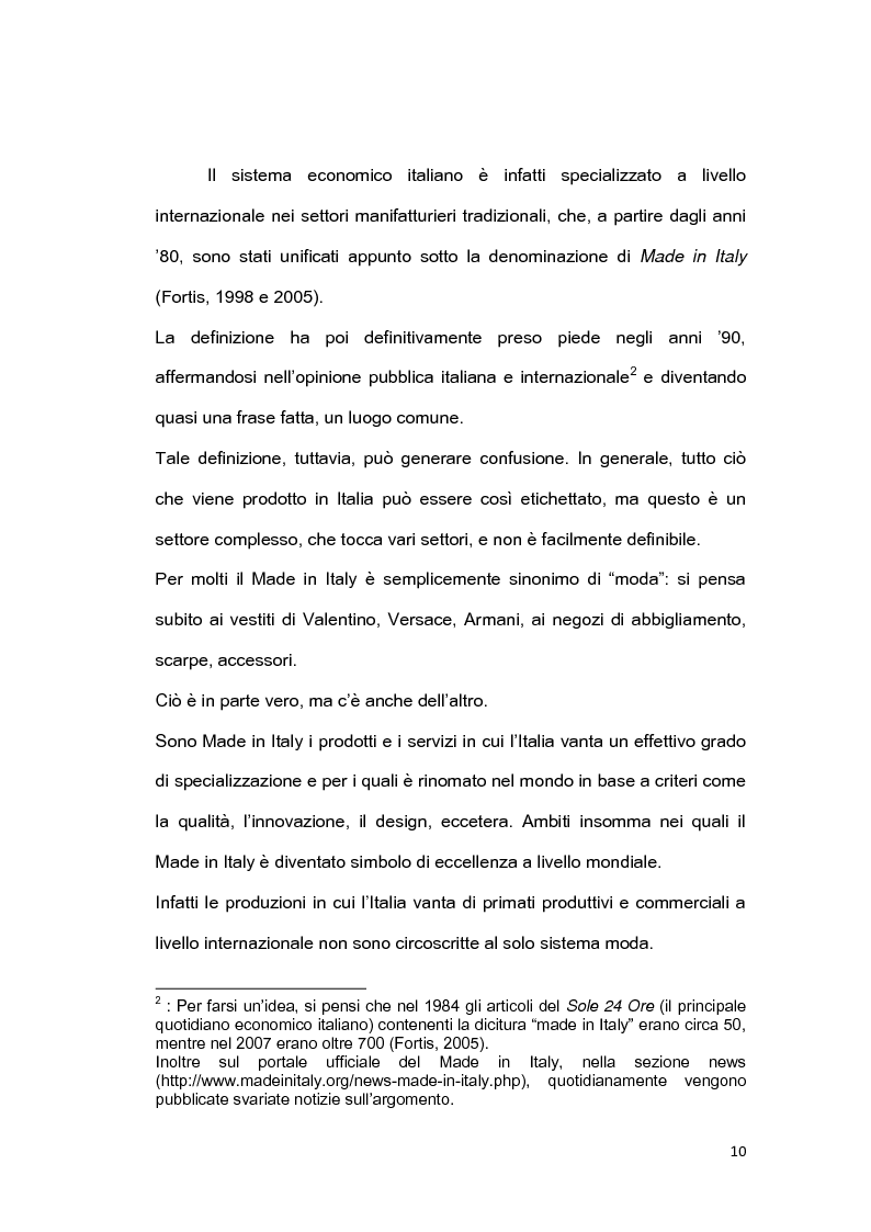 Anteprima della tesi: Il brand 'Made in Italy', Pagina 7