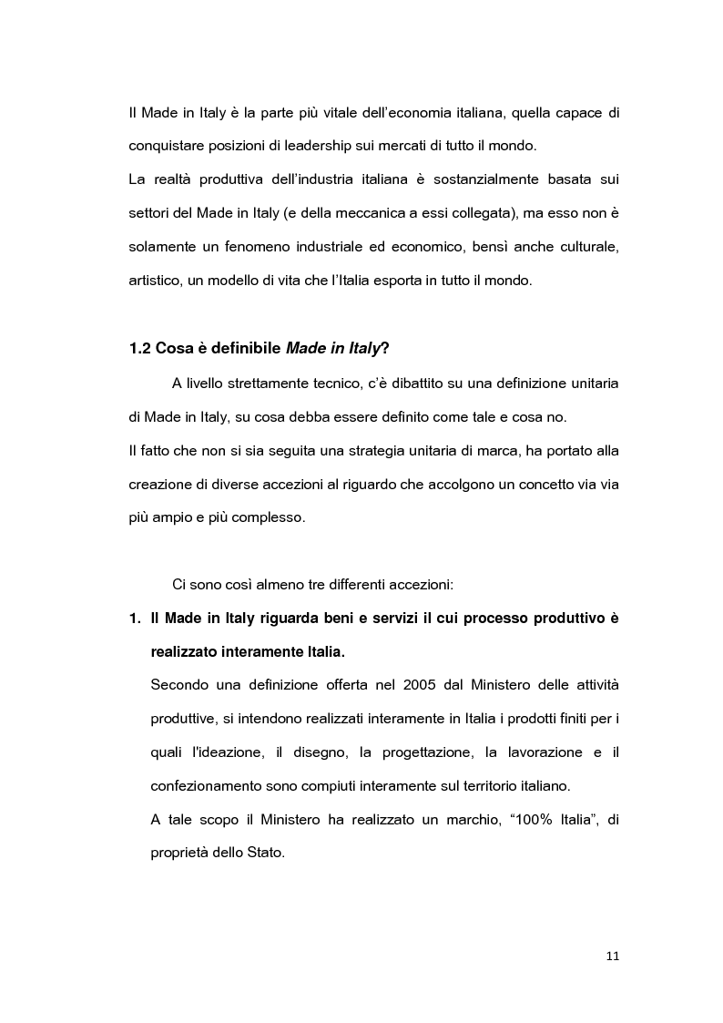 Anteprima della tesi: Il brand 'Made in Italy', Pagina 8