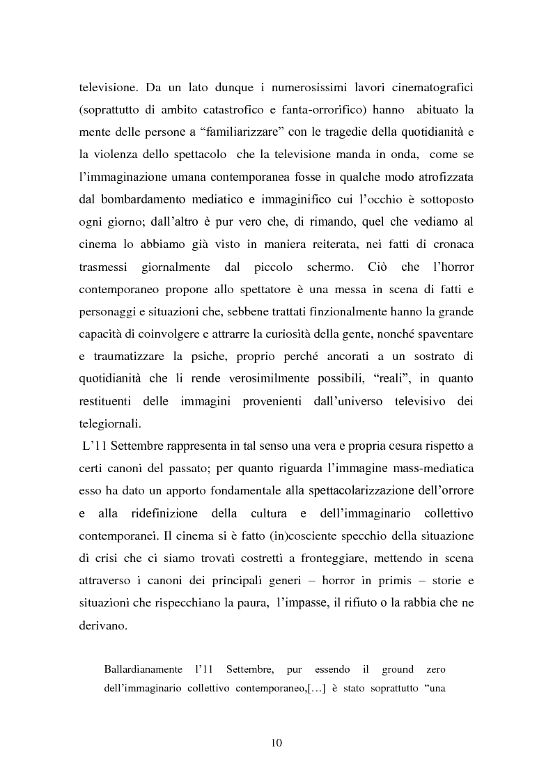 Anteprima della tesi: Orme dell'ossessione - Temi e forme dell'espressione fobica nel New Horror a Hollywood dal disfacimento del corpo e del reale al sadovoyeurismo della contemporaneità, Pagina 6
