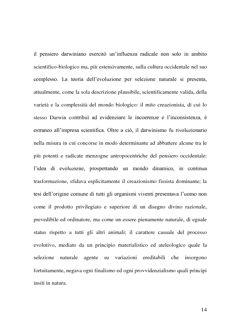 Anteprima della tesi: Evoluzionismo Vs Creazionismo, Pagina 6
