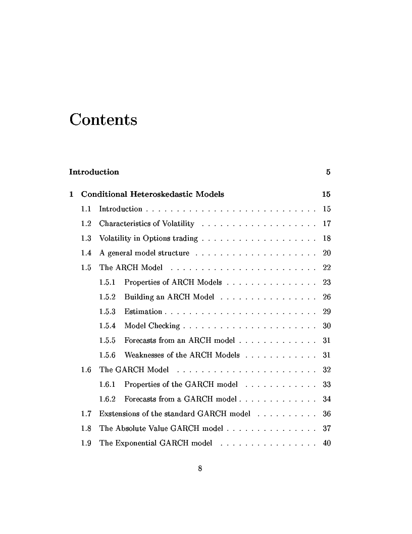 Dal modello di Black e Scholes ai modelli GARCH un'analisi delle