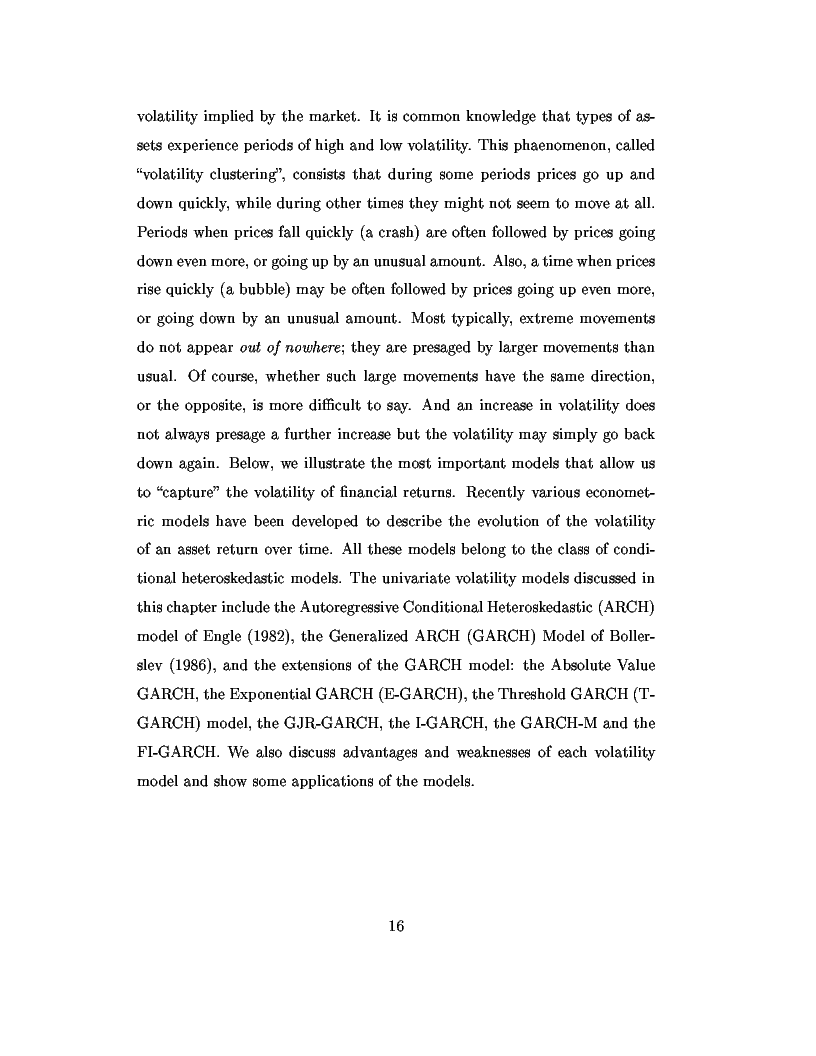 Anteprima della tesi: Dal modello di Black e Scholes ai modelli GARCH: un'analisi delle opzioni sull'indice inglese FTSE 100, Pagina 2
